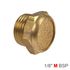 Muffler Brass Flat 1/8' Male